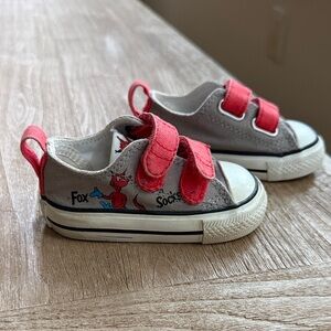 Dr. Seuss Kids Converse All Stars Velcro Shoes